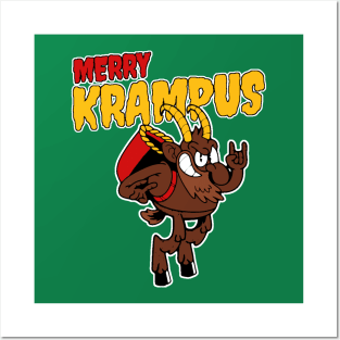 Merry Krampus Posters and Art